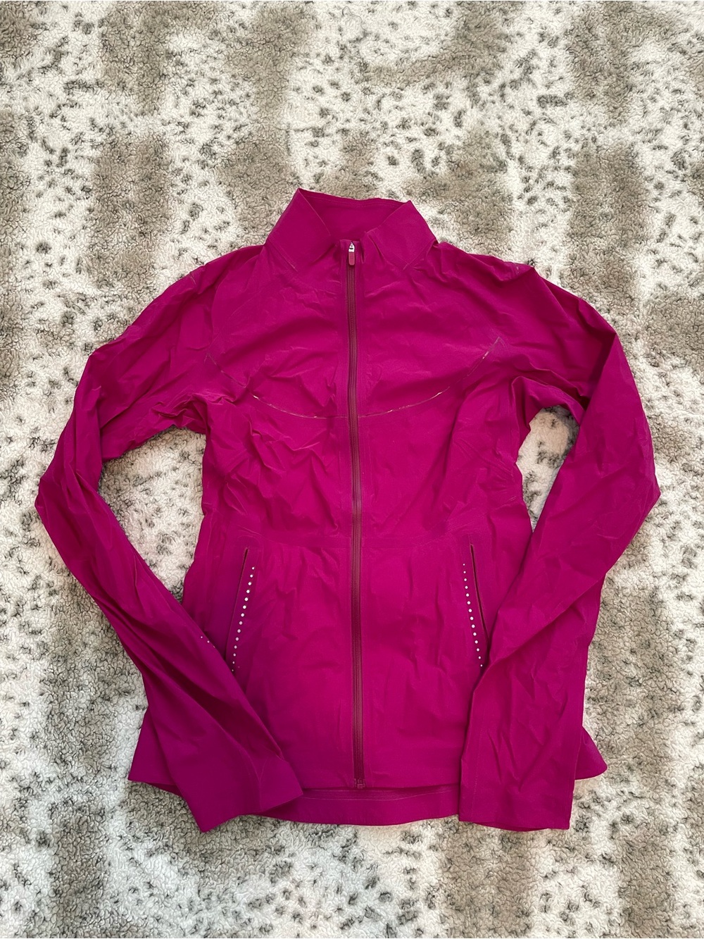 Lululemon Fast and Free Windbreaker Ripened Raspberry - Picture 2 of 5